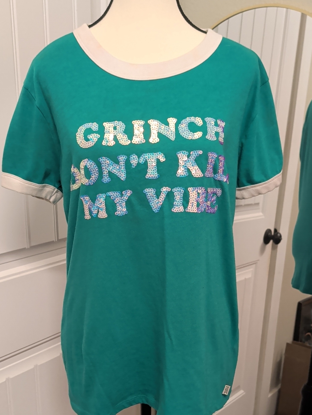 PINK Victoria's Secret Teal Logo Tee